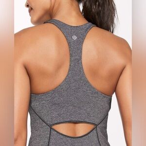 Lululemon In Training Tank in Heathered Black